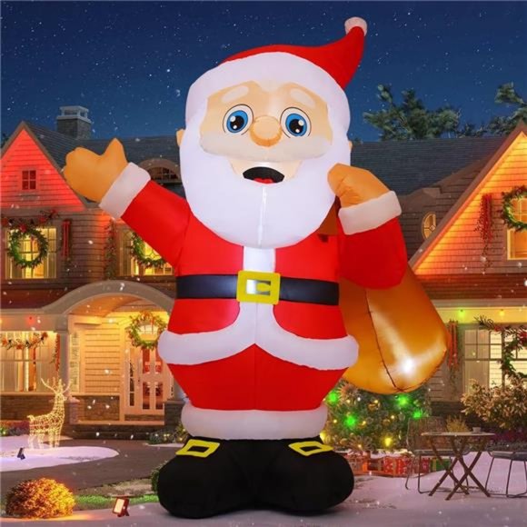 FT Christmas Inflatables Santa Claus Outdoor Decorations Blow